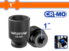 Wadfow 1-inches Cold Extrusion Drive Deep Impact Socket Set Cr-Mo 19mm-65mm