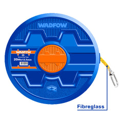 Wadfow Fast Rewind Fiber Glass Measuring Tape w/ Comfortable Grip 20m/30m