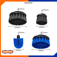 Wadfow 2Pcs/Set Medium & Hard Bristle Brush Cleaning Set (SOLD PER SET)