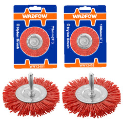 Wadfow Cup Brush Nylon Wire With Nut 75mm(3") & 100mm(4") WNY2401/WNY2402