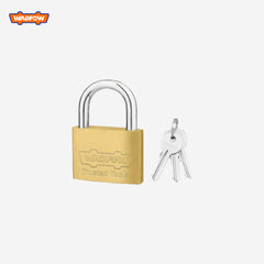 Wadfow Brass Padlock Durable 20mm-50mm with 3 Pcs Iron Keys