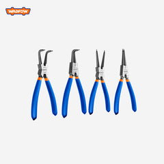 Wadfow 4 Pcs 7"/180mm Circlip Plier Set Multi Ring Pliers