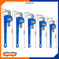 Wadfow Industrial Pipe Wrench 8 inch-24inch