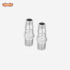 Wadfow 2 PCS Nitto Type Quick Plug / Air Adapter Set Dust Air Blower