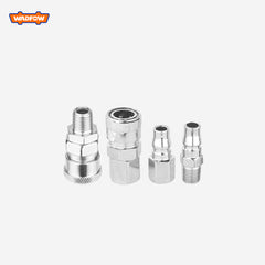 Wadfow Air Coupler And Plug Set Nitto Type 4 Pcs/Set