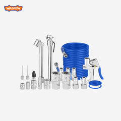 Wadfow 20 Pcs/set Nitto Type Optional Size: 1/4" Quick Coupler Air Gun Set WQP9433