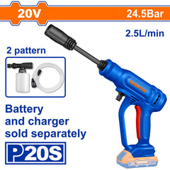 Wadfow by Winland P20S/20V Lithium-Ion Cordless Pressure Washer with & without Battery & Charger