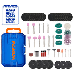 Wadfow 10pcs-80pcs Mini Grinding Drill Accessories Set Sold Per Case