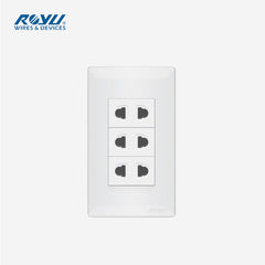 Royu Super Wide Series 3-Gang Outlet Set WS115