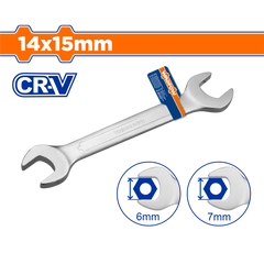 Wadfow Double Open End Spanner 6 x 7mm | 24 x 27mm