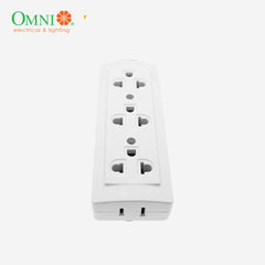 Omni Surface Convenience Outlet w/ Ground 2-Gang & 3-Gang 10A 250V~ WSG-002 / WSG-003