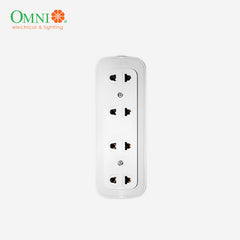 Omni Original Surface 4 Gang Convenience Outlet WSO-004
