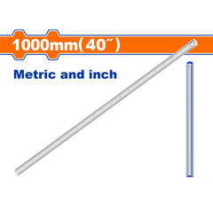 Wadfow Stainless Steel Metal Ruler With Metric And Inch