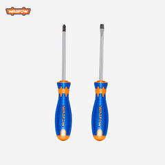 Wadfow 2Pcs Screwdriver Set Ph2x10mm Sl6.5x100mm