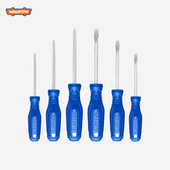 Wadfow 6Pcs Screwdriver Set 40cr Round Shank Screw Driver Set