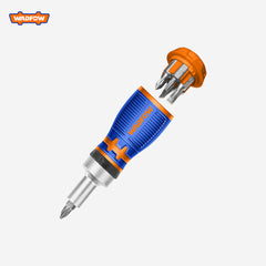 Wadfow 8 in 1 Stubby Ratchet Screwdriver Set