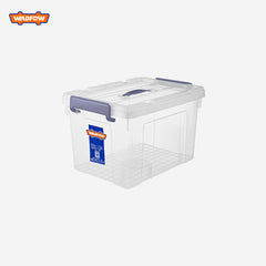 Wadfow Transparent Stackable Plastic Container - Clear 33Liters-87Liters
