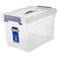 Wadfow Transparent Stackable Plastic Container - Clear 33Liters-87Liters