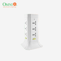 Omni Universal Tower Extension Cable Power Cord 12 Gang with Switch 1.83m wire- WTE-512