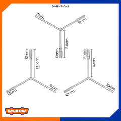 Wadfow Y-Type Socket Wrench Tool 1 Piece