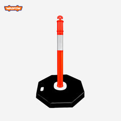 Wadfow WYJ2A Warning Support Base(6kg) and Traffic Post (1.15m) Reflective Safety Light