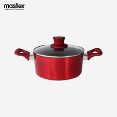 Masflex 3-Layer Non Stick Induction Casserole 20cm Heavy Gauge Aluminum ZC-84