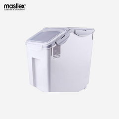 Masflex Rice Storage Container 15kg Airtight Sealed Box w/ BPA Plastic Dry Food Storage