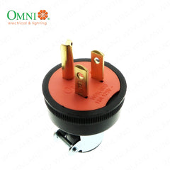 Omni by Winland Heavy Duty Parallel Plug with Grounding 15A 250V~ WPR-003