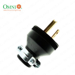 Omni by Winland Heavy Duty Parallel Plug with Grounding 15A 250V~ WPR-003
