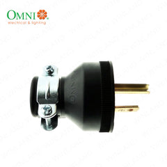 Omni by Winland Heavy Duty Parallel Plug with Grounding 15A 250V~ WPR-003