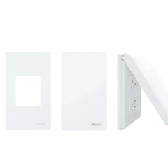 Royu by Winland Wide Series Blank Plate, Plate Cover Slim Type 1-Gang Plate for Universal Outlet