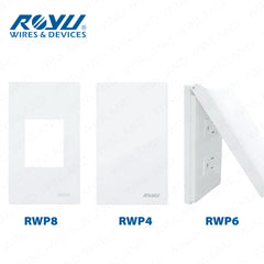 Royu by Winland Wide Series Blank Plate, Plate Cover Slim Type 1-Gang Plate for Universal Outlet