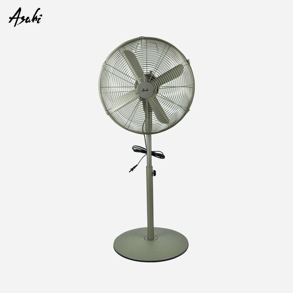 Asahi 16" Metallic Electric Fan | Stand Fan Polished Green XF - 6078 - Winland Depot