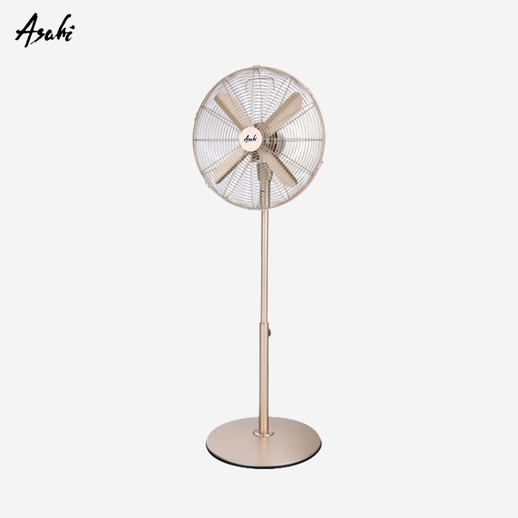 Asahi 16" Metallic Electric Fan | Stand Fan Polished Green XF - 6078 - Winland Depot