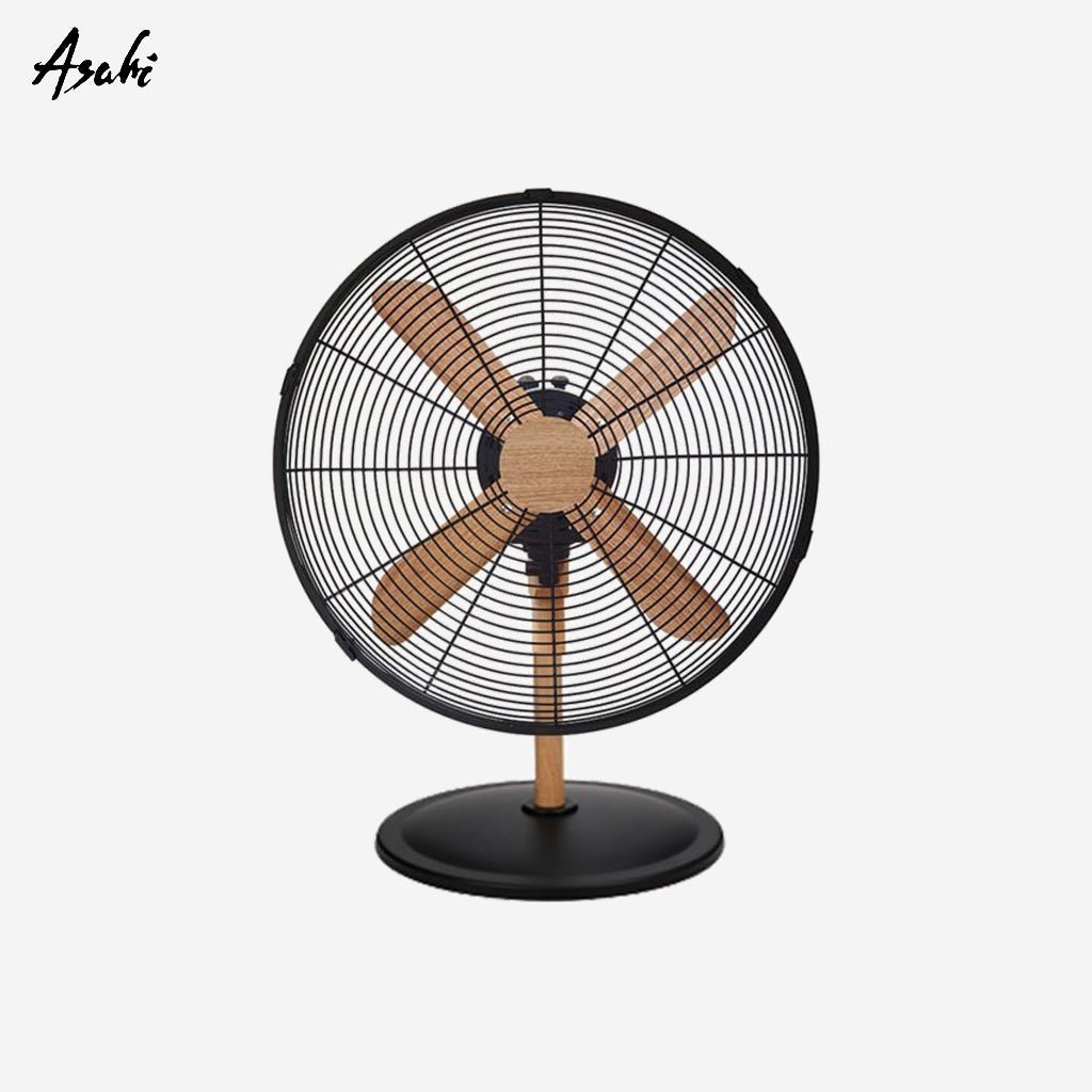Asahi Desk Fan | Electric Fan | Wooden Retro Fan 16" XF 6004 - Winland Depot
