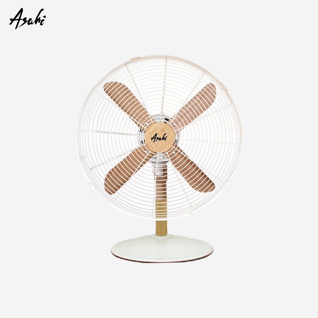 Asahi Desk Fan | Electric Fan | Wooden Retro Fan 16" XF 6004 - Winland Depot