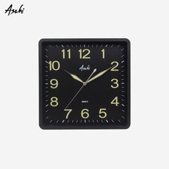 Asahi Glow in the Dark Wall Clock Square (250x250mm) HC - 2410SY - Winland Depot