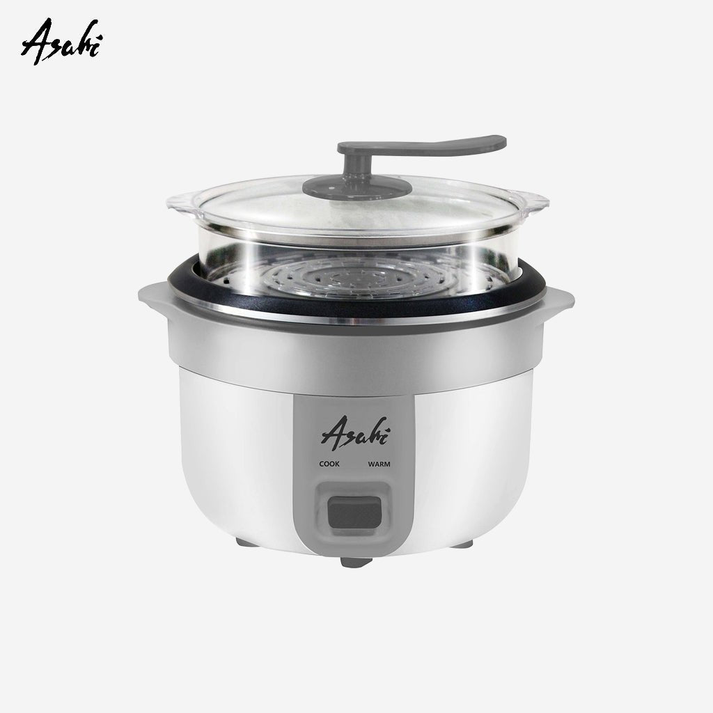 Asahi Rice Cooker 1.8L 10 - Cups of Rice with Plastic Steamer 700watts RC - 109 - Winland Depot