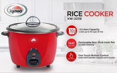 Kyowa Rice Cooker 1.8L with Non Stick Aluminum Pot KW-2038