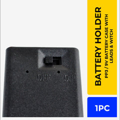 Battery Holder 9V PP3 with Leads & Switch/Case with Leads & Switch HFH-9V "WLT