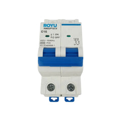 Royu by Winland Miniature Circuit Breaker 2Pole(DIN Rail Type)10A,16A,20A,32A,40A,50A,63A 4.5KA/6KA