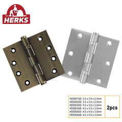 HERKS by Winland Satin Stainless/Antique Brass HERKS Door Hinges Ball Bearing
