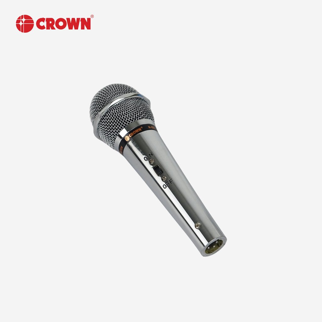 Crown 10 Meter Wired Hyper - Cardioid Dynamic Microphone M - 800 Mic for Videoke - Winland Depot