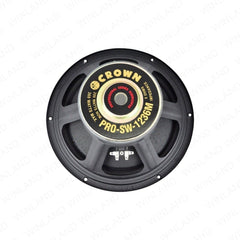 Crown 1pc 12 Inches Professional Subwoofer Speaker / 200 - 360watts / 8ohms PRO - SW - 1236 M - Winland Depot