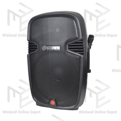 Crown 1pc 15 Inch 2 - Way Powered Portable Sound System 400W (Active) PRO - 5008R - Winland Depot