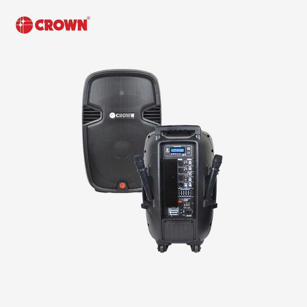 Crown 1pc 15 Inch 2 - Way Powered Portable Sound System 400W (Active) PRO - 5008R - Winland Depot
