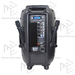Crown 1pc 15 Inch 2 - Way Powered Portable Sound System 400W (Active) PRO - 5008R - Winland Depot