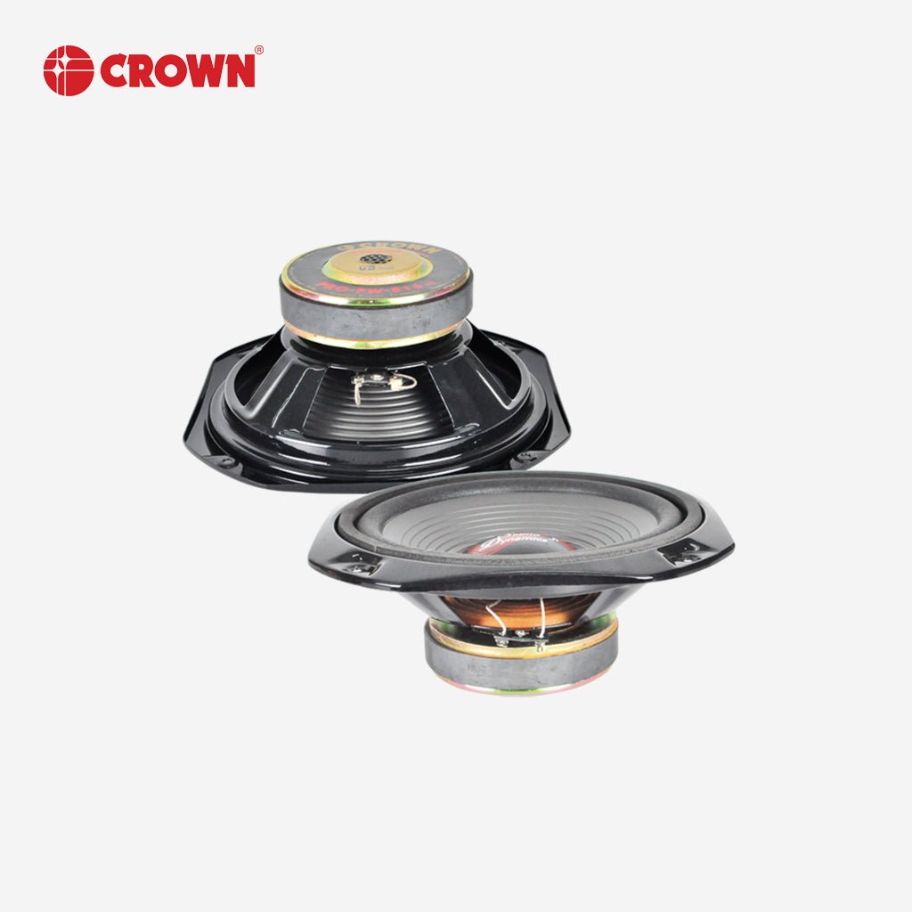 Crown 1pc 8 Inches Professional Square Woofer Speaker / 160 Watts / 8ohms PRO - PW - 816(SQ) - Winland Depot