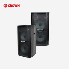 Crown 2pcs 3 - Way Dual 10 Inches Karaoke Baffle Speaker 8 Ohms BF - 118 - Winland Depot