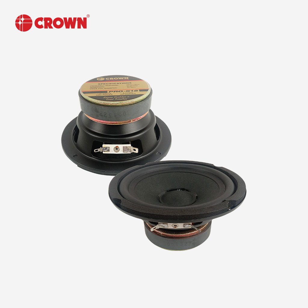 Crown 5.5inches / 120watts / 8ohms Woofer Speaker PRO - 512 - Winland Depot